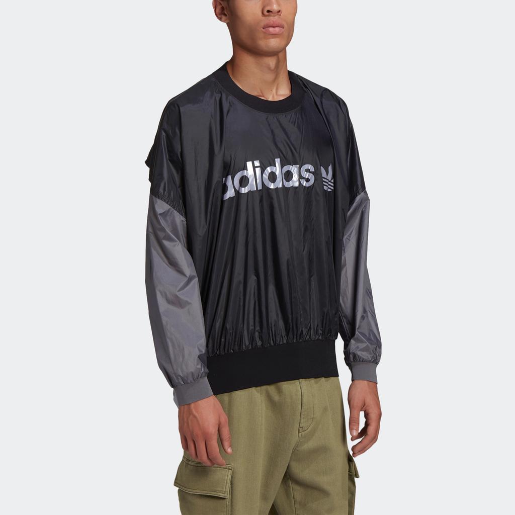 Adidas Originals X Human Made Trefoil Heart Print Logo Boxy Crew Neck Sweatshirt Men Sweatshirt Black GM4278