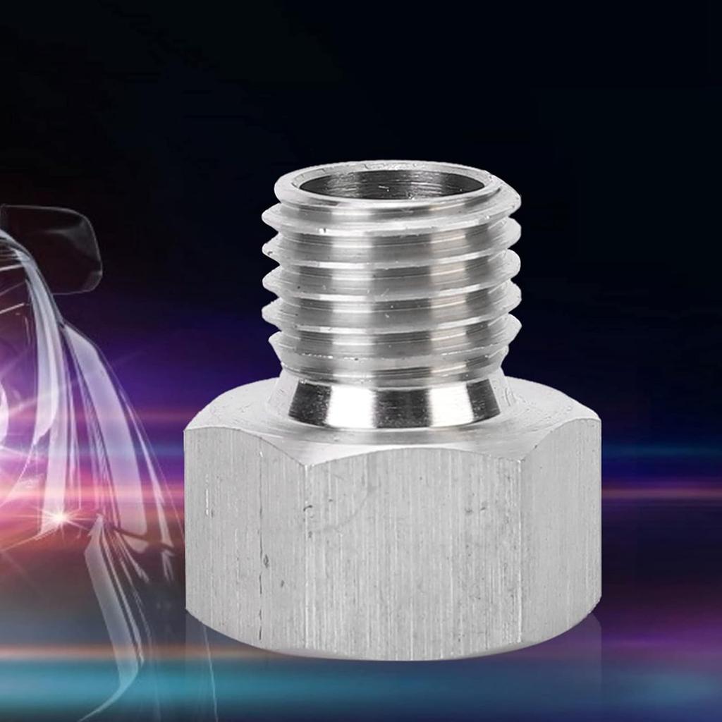 M12x1.5 To 1/8 NPT Fitting Adapter, Aluminium Alloy Fitting Adapter NPT 1/8" Female To Metric M12X1.5 Male Accessory Oil Pressure Adapter, Automotive