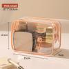 Modern Minimalist Pvc Travel Toiletry Bag With Large Capacity For Cosmetic And Bathroom Storage