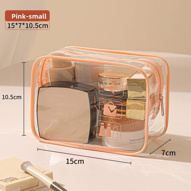 Modern Minimalist Pvc Travel Toiletry Bag With Large Capacity For Cosmetic And Bathroom Storage