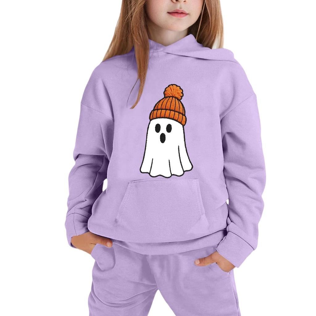 Children's Hoodie with Halloween Print for Casual Wear