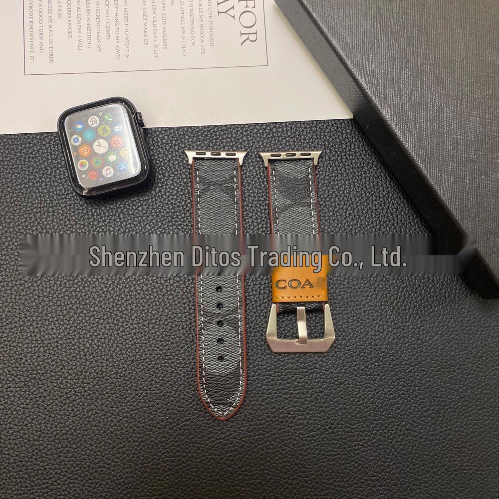 "Luxusní evropský a americký kožený řemínek pro Apple Watch" (Model S109876SE)"