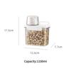 1pc Cereal Containers Storage, Airtight Grain Jar with Measuring Cup Kitchen Organizers for Oatmeal, Grain, Flour, Pet Food