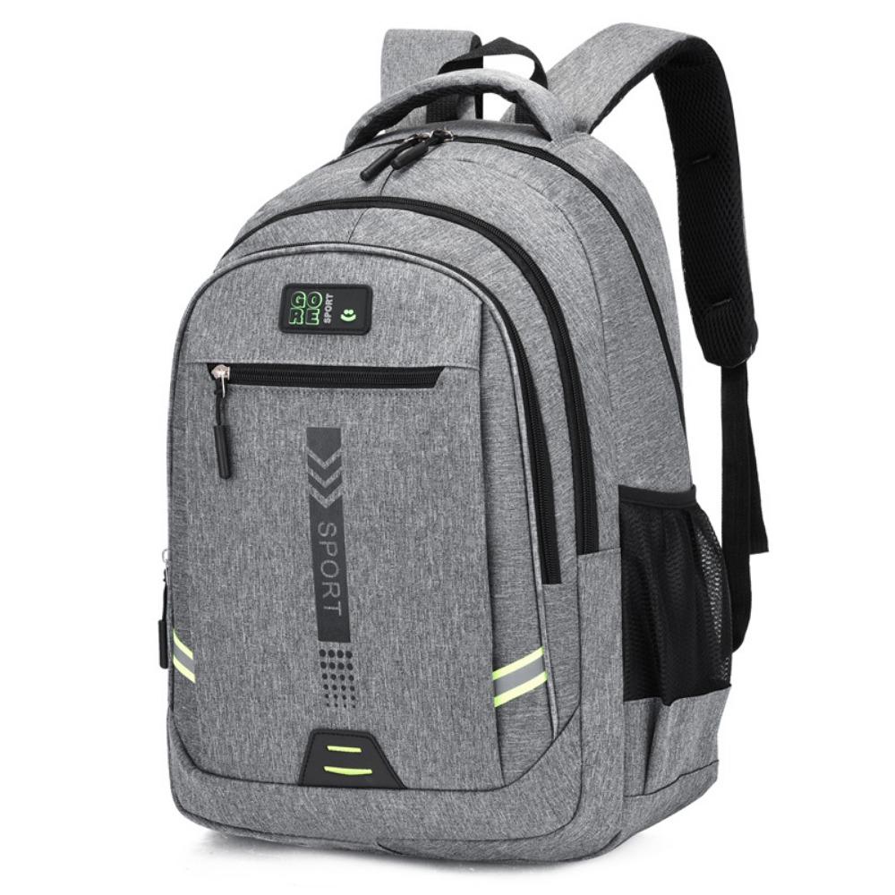 Multi-Color Sporty Backpack Large Capacity Travel Business Backpack Multi-Compartment Student Schoolbag Stylish Practical серый