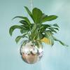 Disco Ball Plant Hanger Mirror Hemisphere Planter Hanging Basket Hanging Pot Ball Planter  Ornament