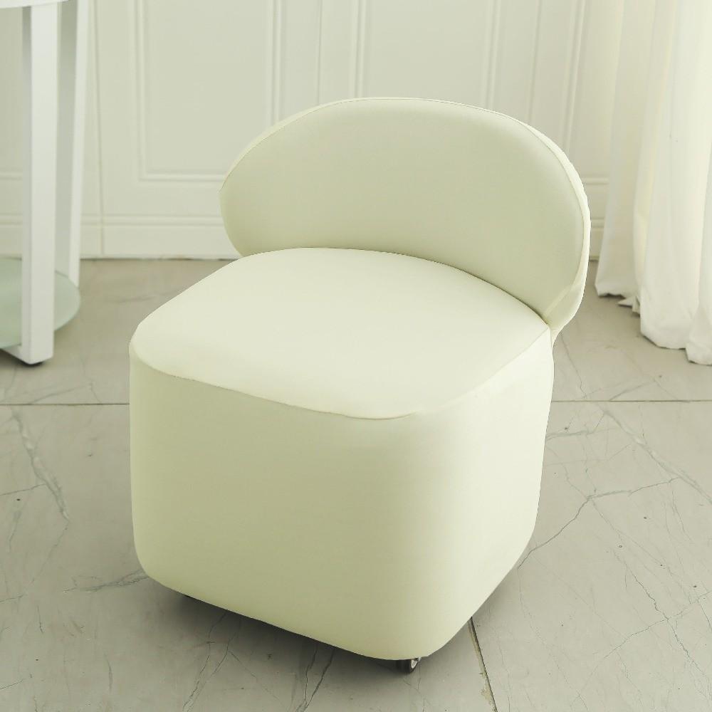 Jacquard Pattern Mushroom Stool Cover Slipcovers Washable Low Stool Protective Case Elastic Anti-dust
