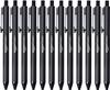 Amazon Basics Ballpoint Black Pens, 1.2mm, 12-Pack,