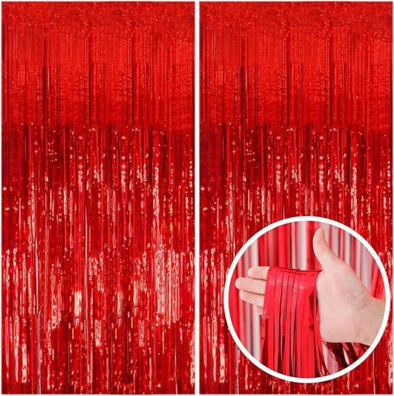 1m*2m Rain curtain party decoration Mother's Day birthday wedding bachelor party graduation merry Christmas backdrop curtain