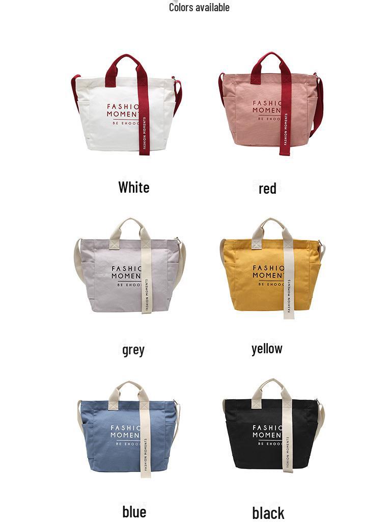 Korean Canvas Messenger Bag for Women - Large Capacity 2025 College Backpack