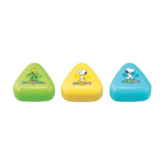 OSK Bento Box, Snoopy, Onigiri Case, Set of 3, Made in Japan, Microwave Safe, Stylish, Cute, Simple, Easy, Time Saving, Lunch Box for Adults,