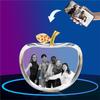 LED Heart-Shaped 3D Crystal Photo Engraving - DIY Laser Engraved White Crystal