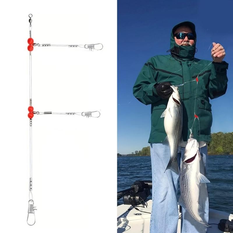 Saltwater Fishing Tackle Nylon Wire Leader for Lures Hooks Fishing Leaders Fishing Wire Leader Line Rig with Swivels