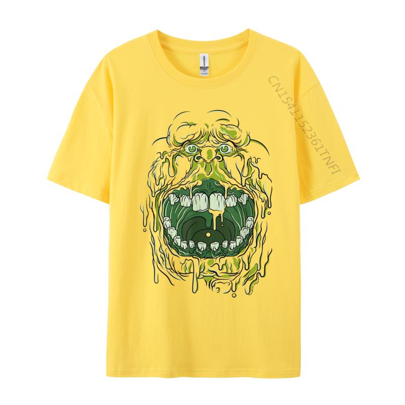 Slimer Face Halloween Costume Casual Tshirts Wholesale Camisa Leisure Cotton Student Luxury Designer T-Shirts