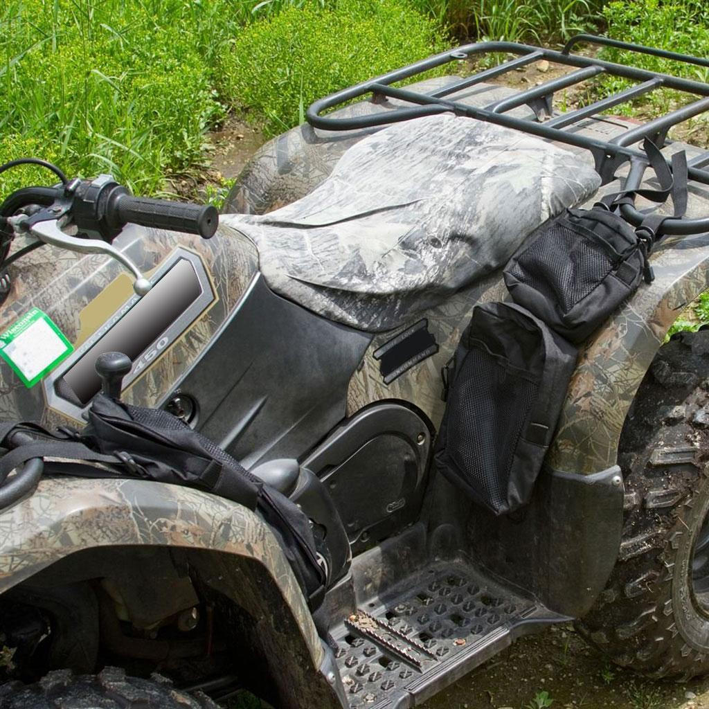 

Черный ATV UTV снегоход, седельные сумки для хранения топливного бака, водонепроницаемый органайзер