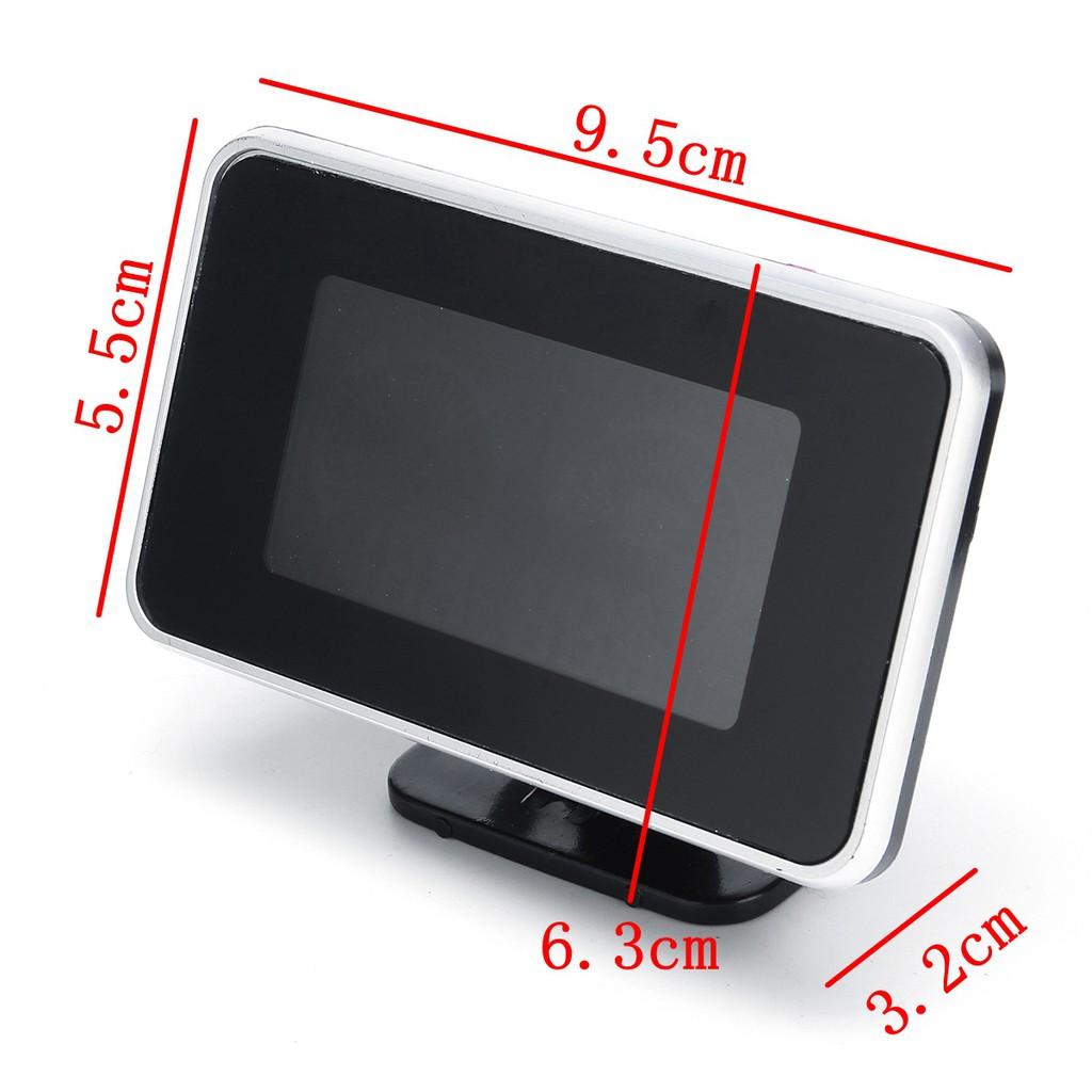 2in1 12V-24V LCD Digital Gauge Voltage Pressure/Water Temp Meter W/ Alarm M10 -40 - 50℃