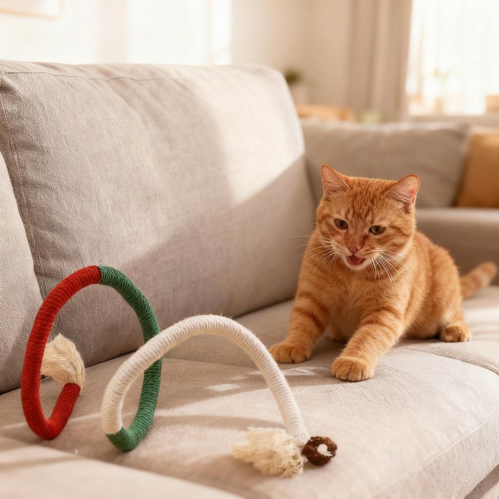 Cats Biting Rope Cats Teaser Cats Toy Self-Entertainment And Boredom-Relieving Item Teething And -Resistant Mint Stick Toy
