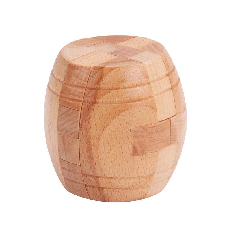 Luban Lock Classical Wood Puzzle Set for Kids - Mortise and Tenon Design