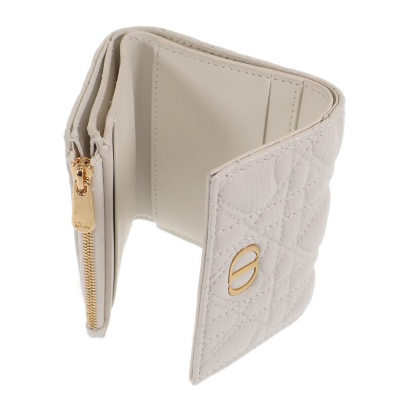 Dior  S5175UNID_M030 Tri-fold wallet white Calfskin Women