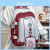 Stitch Angel Pattern School Backpack Anime Design Schoolbag Large Bag Capacity