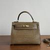 25cm Cowhide Brown Cowhide Crossbody Bag For Women High-Quality Leather Tote Bag With Single Strap For And