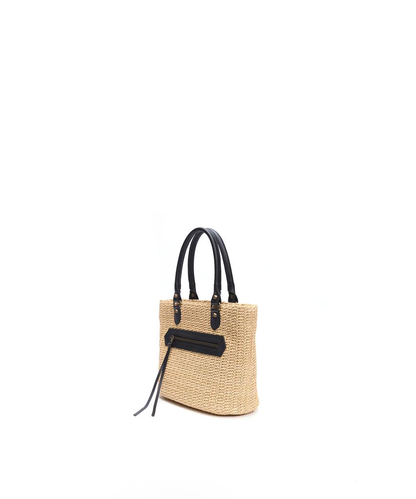 Badgigi Santorini Mini Tote Bag, Black