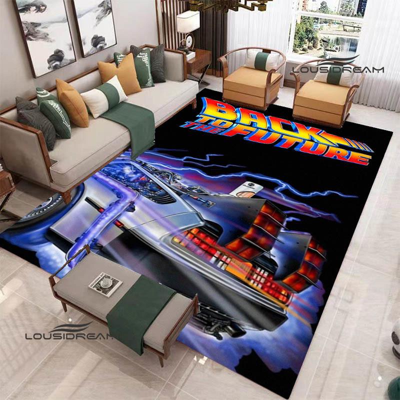 Movie Back To The Future printed carpet Living room bedroom non-slip carpets Yoga mat Outdoor carpet kawaii rug birthday gift