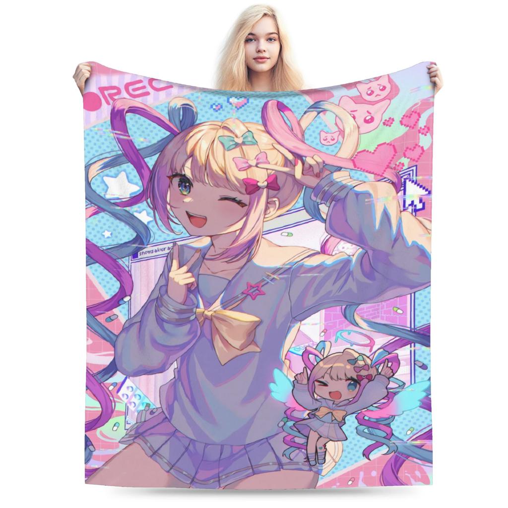 Needy Streamer Overload Blankets Soft Warm Street Trend Plush Throw Blanket For Kids Home Decor Flannel Bedspread Bed Cover