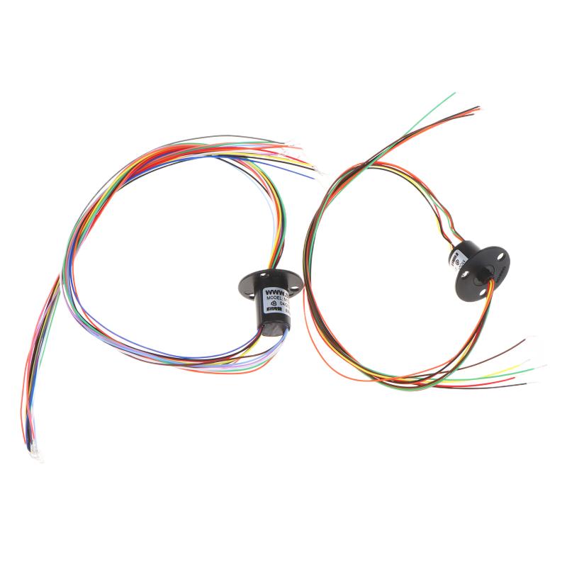 6/12 Channel Micro Rotate Slip Ring 2A Diameter 12.5Mm 22Mm For Rc Excavator Model Diy Electric Collector Rings