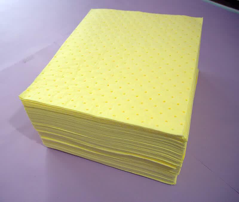 Universal Yellow Absorbent Pads for Oil and Chemicals Standard