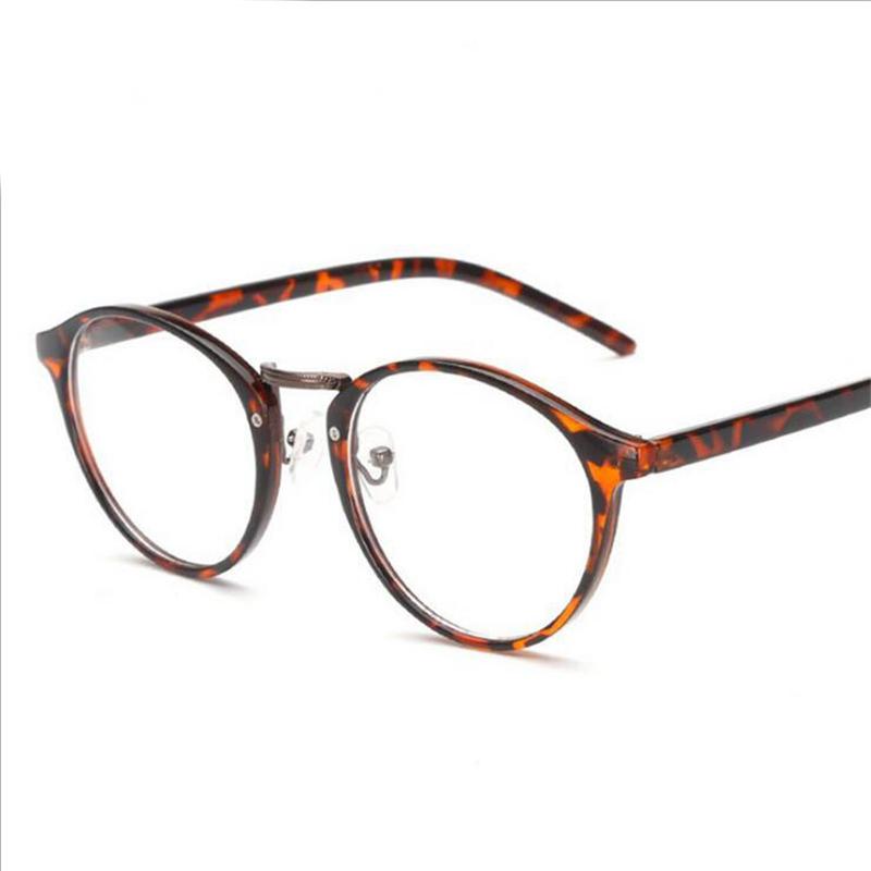 Diopter -1.0 -1.5 To -6.0 Round Finished Myopia Glasses Unisex Fashion Resin Lens Short-Sighted Eyewear Prescription Eyeglasses