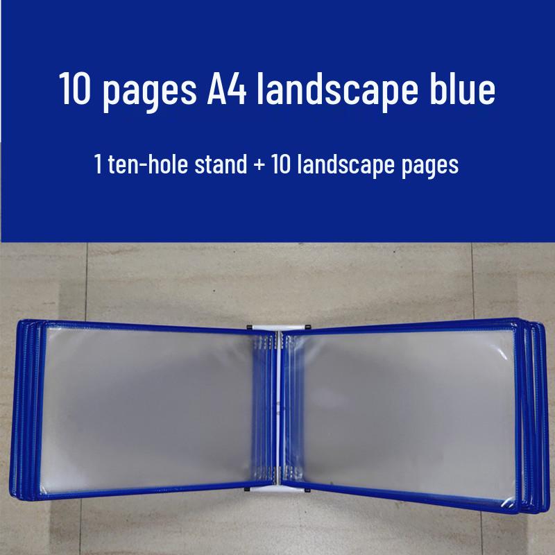 A4 Wandmontierter Klapp-Aktenordner, 5-seitiger SOP-Displayständer