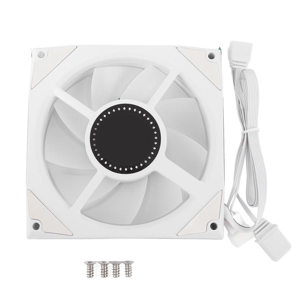 Ventilátor PC skříně s pozitivním lopatkováním 120 mm Nízká hlučnost 4pinový PWM 5V 3pinový ARGB 800 ot/min až 1800 ot/min Chladič CPU pro