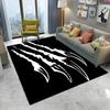3D Beast Paw Print Claw Cartoon Carpet Rug for Home Living Room Bedroom Sofa Doormat Decor,kids Play Area Rug Non-slip Floor Mat