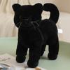 25CM Simulation Cat Doll Stuffed Animal Lifelike Pet Cat Toys Home Ornament Holiday Surprise Gift