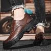 Men's Genuine Leather Shoes Casual Comfort Lace Up Work Shoes for Men Comfortable Oxford Shoes New Handmade Business Footwear