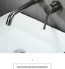Concealed Wall-Mount Hot/Cold Basin Faucet for Hotel Projects