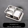 304 Stainless Steel Divided Lunch Tray