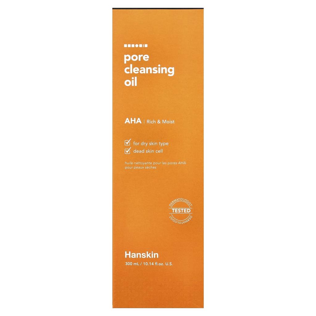 Hanskin Pore Cleansing Oil, AHA, 300ml (10.14 fl oz)
