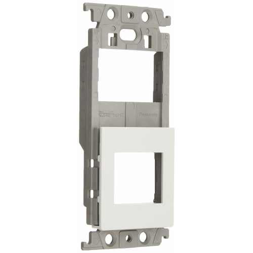 Panasonic Cosmo Series Wide 21 Insulated Mounting Frame for Switch + Outlet with Cosmetic Cover White WTF37111W