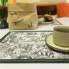 PU Tischset Wasserdicht Hitzebeständig Kaffeetasse Geschirrmatte Küchenunterlage Dekorative Geschirrmatte Essplatzset Leicht zu Reinigen