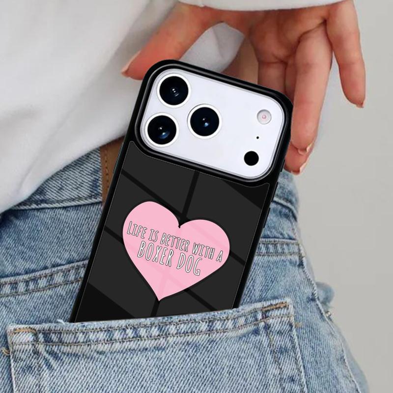 Boxer Dog Phone Case for iPhone 16e 15 14 13 12 17 Pro Max Plus Air 17pro Cover Coque