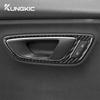 Real Soft Carbon Fiber Sticker For Seat Leon MK3 2013 2014 2015 LHD RHD Car Door Handle Panel Trim