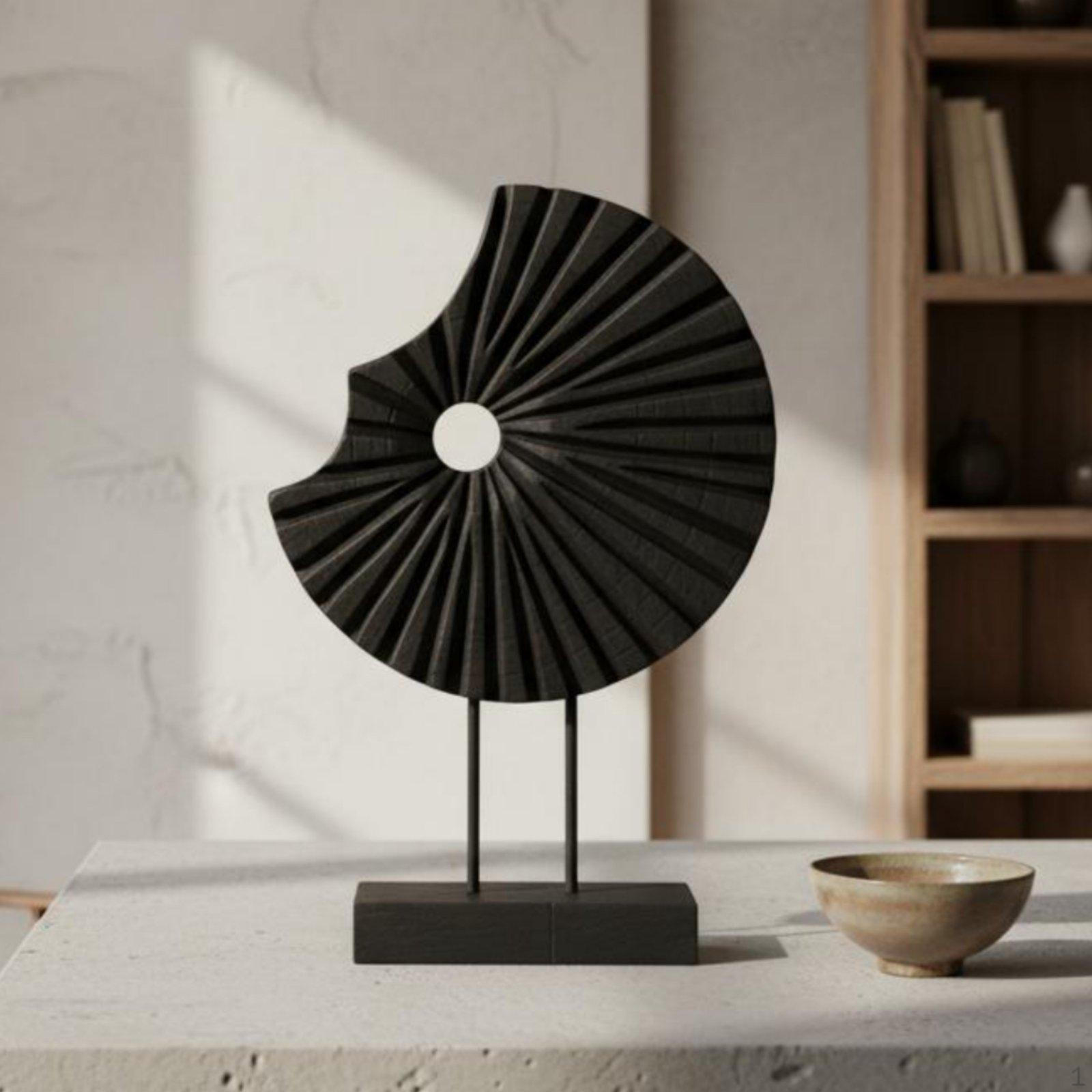 Rustic Elegance Sculpture Retro Abstract Statue Artistic Modern for Bookshelf, Living