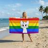 Cartoon Boykisser SillyCat Towel Soft Pool Gift For Travel Gym Shower Camping Quick Dry Sports Beach Towel