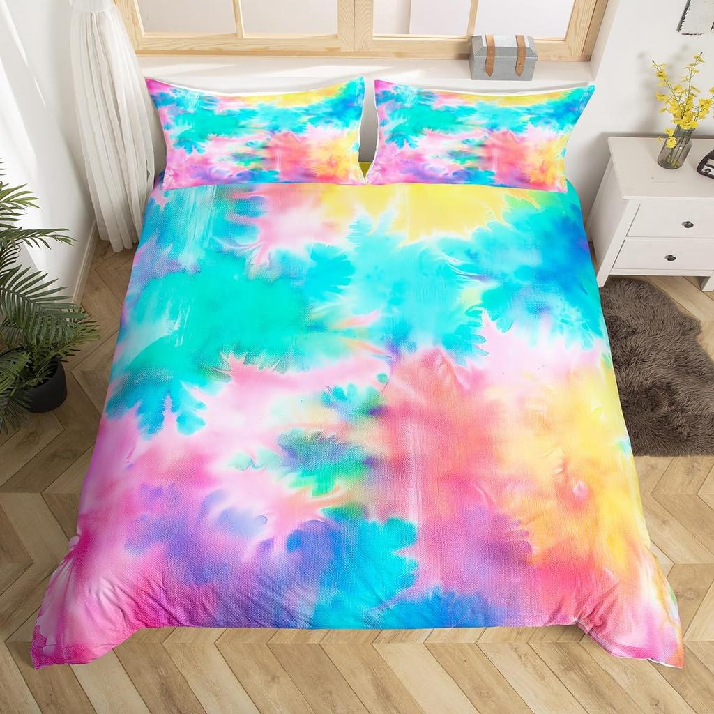 Blue Ombre Duvet Cover Queen Size Ocean Sea Blue White Gradient Solid Color Soft Bedding Set Modern Abstract Art Comforter Cover