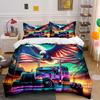 Eagle Truck USA Flag Bedding Bedding Duvet Cover Set Duvet Cover Pillowcases (1 * Duvet Cover 2 * Pillowcases, without duvet insert)