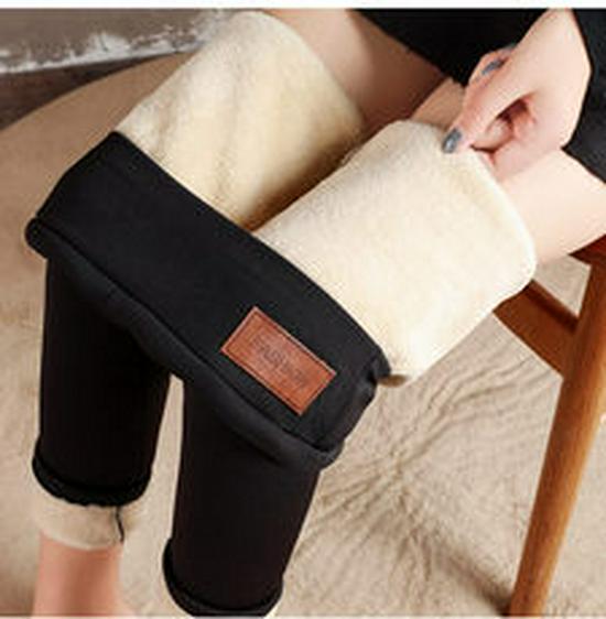 Autumn/Winter Thickened Velvet Lambskin Warm Cotton Harem Sports Pants