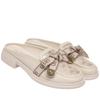 Mode Slipper Baotou Halbschuhe Damen Einzelschuhe 2025 Neu Sommer Damen Schuhe Schleife Aushöhlen Mesh Outdoor Sandalen Mode