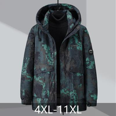 Übergröße 4XL-11XL Mode Herren Oversize Parkas Wintermantel mit Kapuze Wasserdicht Locker Dick Warm Oberbekleidung Herrenjacken