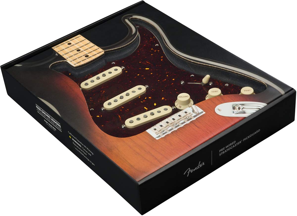 

Fender Custom Shop Stratocaster Pickguard for Stratocaster Guitar SSS Tortoise Shell 11 Hole 69 Pre-Wired Pre-Wired Color [Item]
